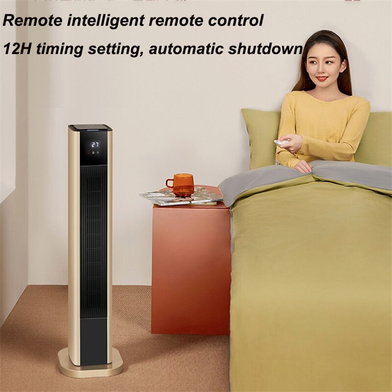 Standing Electric Fan Heater All House Fast Heating Adjustable Thermostat Space Heater Remote Control Warmer Machine for Winter