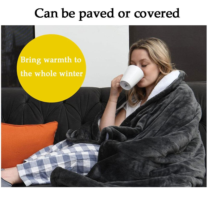 Electric Blankets  Winter Warm Heating Multifunctional Portable  Charging with Pocket Safe Comfortable for Body EU Plug- elektrische deken