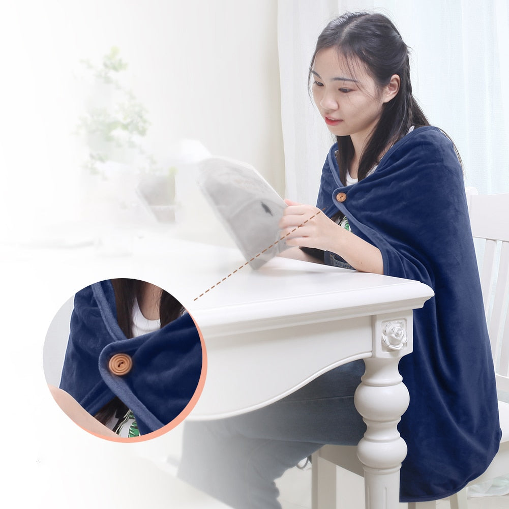 Unisex Electric Heating Blanket Household Supplies Blanket Multi-function USB Soft Skin Friendly for Home Sofa Bed Seat Office- elektrische deken