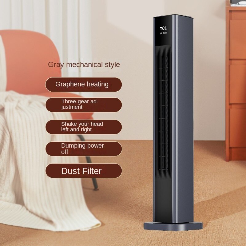 Standing Electric Fan Heater All House Fast Heating Adjustable Thermostat Space Heater Remote Control Warmer Machine for Winter