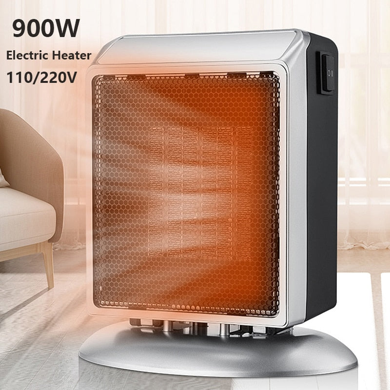 900W Electric Heater 110/220V Room Heating Electric Warmer PTC Heater Portable Heater Space Winter Warmer Machine Desktop Heater